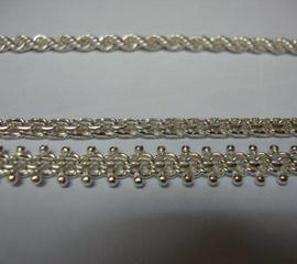 Три серебряных браслета длиной 18 см из серебра 925 пробы на заказ